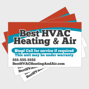 Wave HVAC Sticker