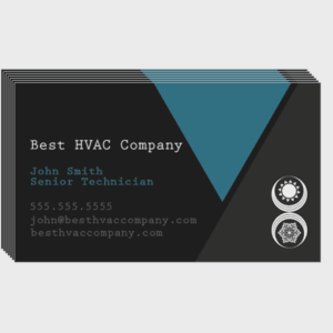 Triangles HVAC Business Cards