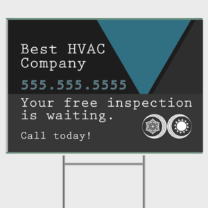 Inspection HVAC Yard Sign - Inspection