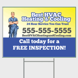 Trusted HVAC Yard Sign - Inspection