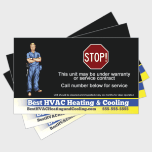 Trusted HVAC Sticker - Stop