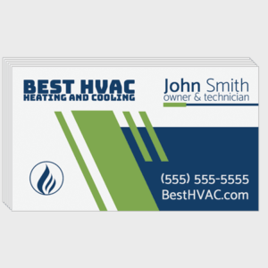 Stripes HVAC Business Cards