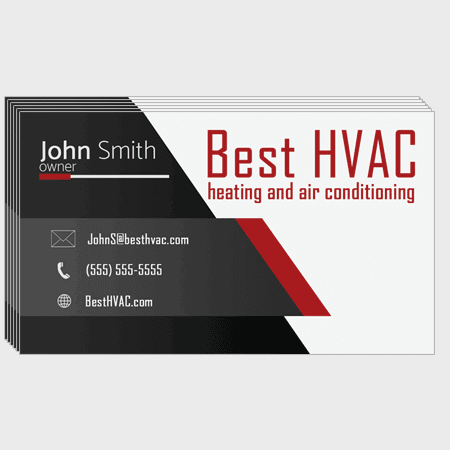 Wedge HVAC Business Cards