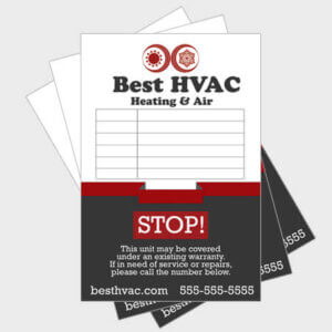 Ribbon-Log-HVAC-Sticker